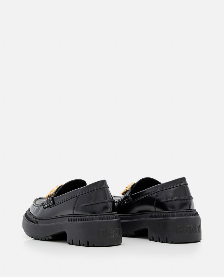 FENDIGRAPHY LEATHER LOAFERS for Women - Fendi | Biffi