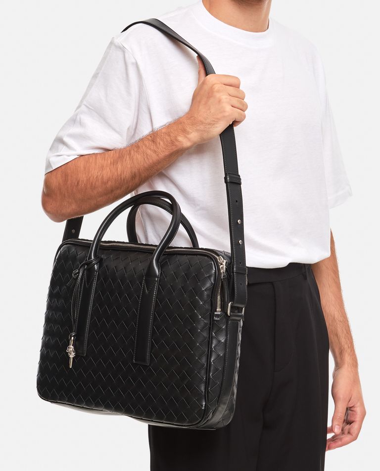 BOTTEGA VENETA / LEATHER BRIEFCASE-