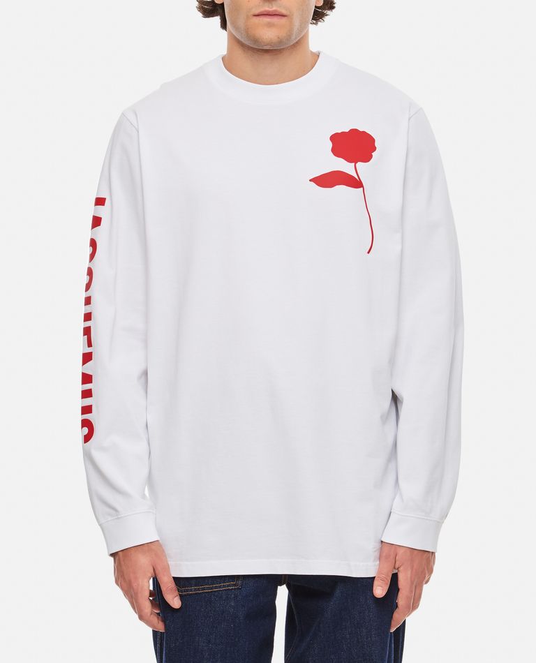 Jacquemus  ,  Le T-shirt Ciceri Cotton Long Sleeve   ,  White S