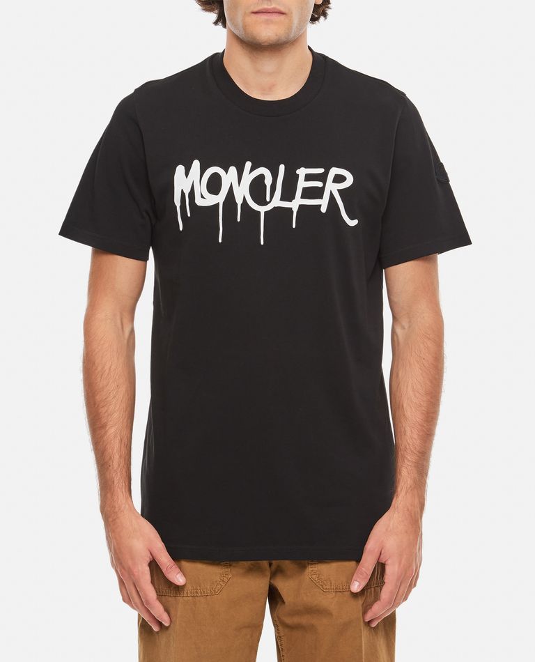 Moncler  ,  Cotton T-shirt  ,  Black S