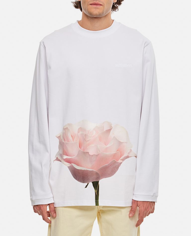 LE T-SHIRT ROSINE COTTON LONG SLEEVE for Men - Jacquemus | Biffi