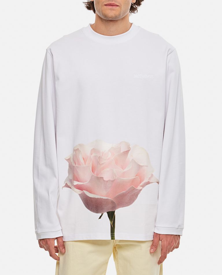 Jacquemus  ,  Le T-shirt Rosine Cotton Long Sleeve  ,  White L