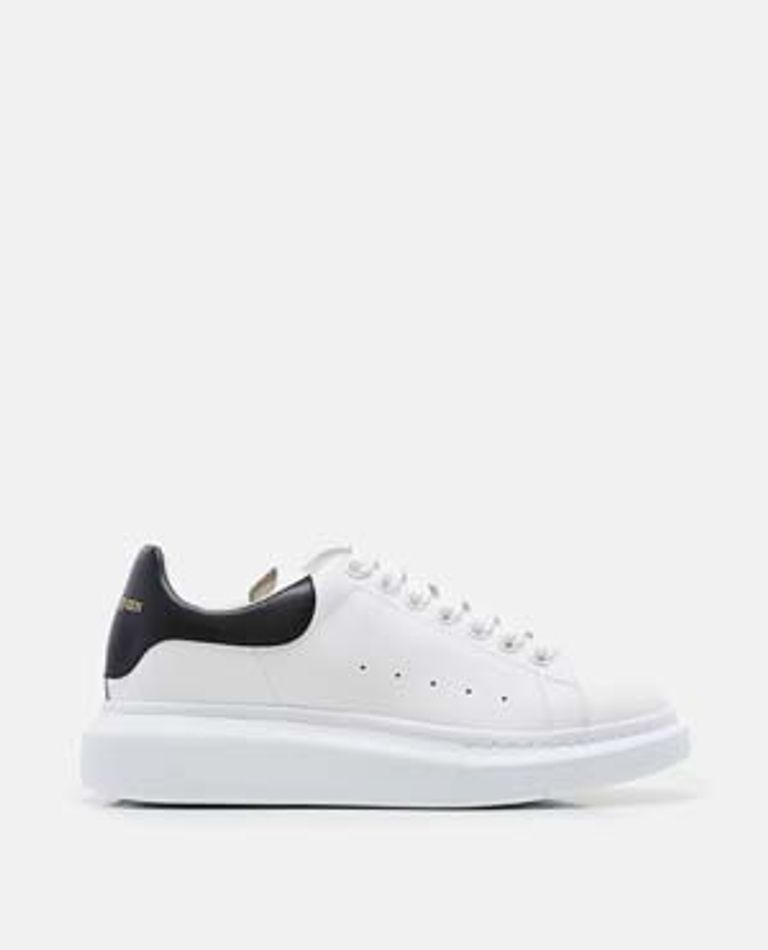 Alexander McQueen  ,  Oversize Larry Leather Sneakers  ,  White 45