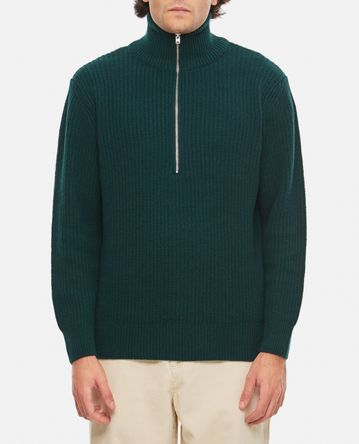 Closed - HALF ZIP WOOL JUMPER