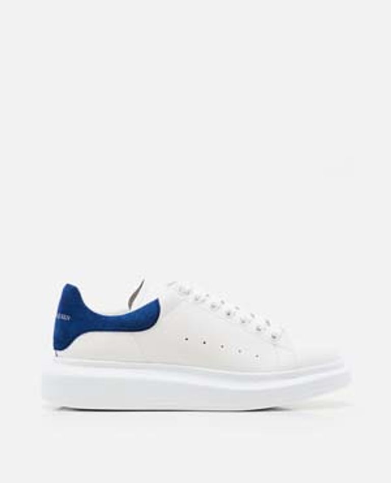 Alexander McQueen  ,  Oversize Larry Leather Sneakers  ,  White 44