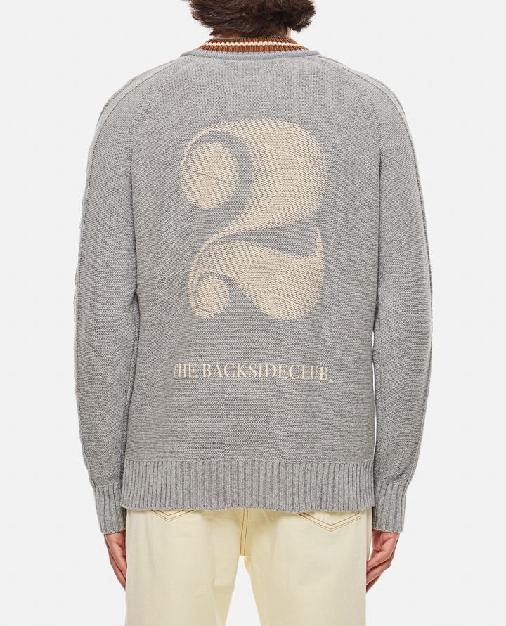Backside Club - CABLE KNIT CREWNECK SWEATER_3