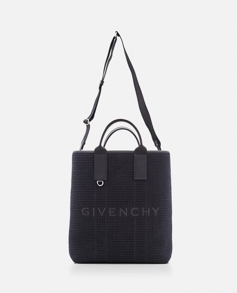 Black Givenchy Printed Leather Clutch Bag