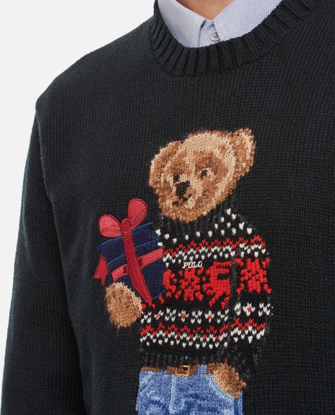 Women's Teddy Cotton Sweater by Polo Ralph Lauren