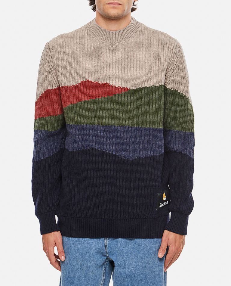 Barbour  ,  Crewneck Landscape Sweater  ,  Multicolor M