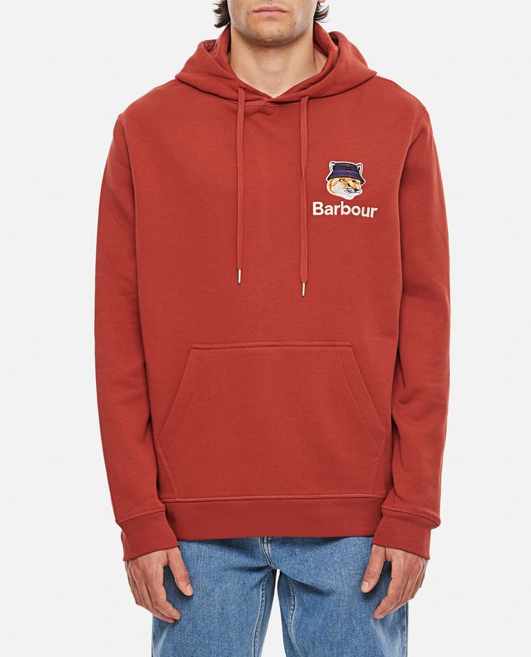 Barbour hoodie discount mens sale