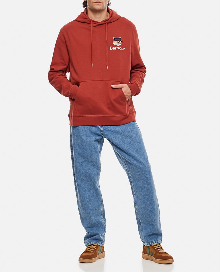 Barbour  ,  Fox Head Hoodie Sweatshirt  ,  Red XL