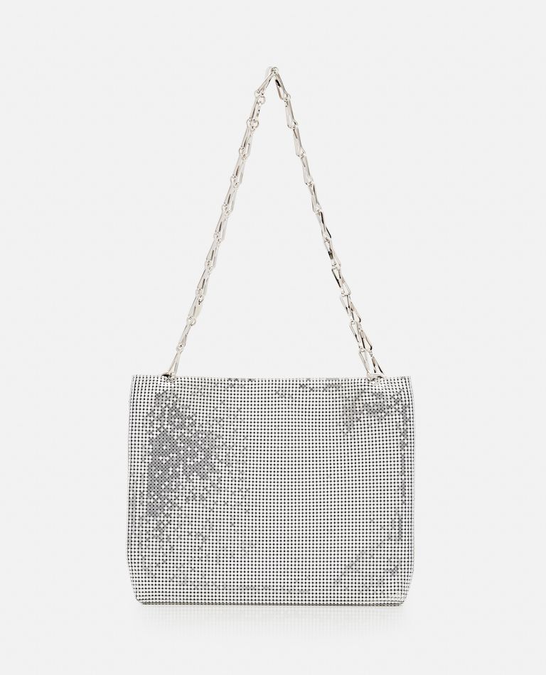 Rabanne  ,  Pixel Mini Mesh Shoulder Bag  ,  Silver TU