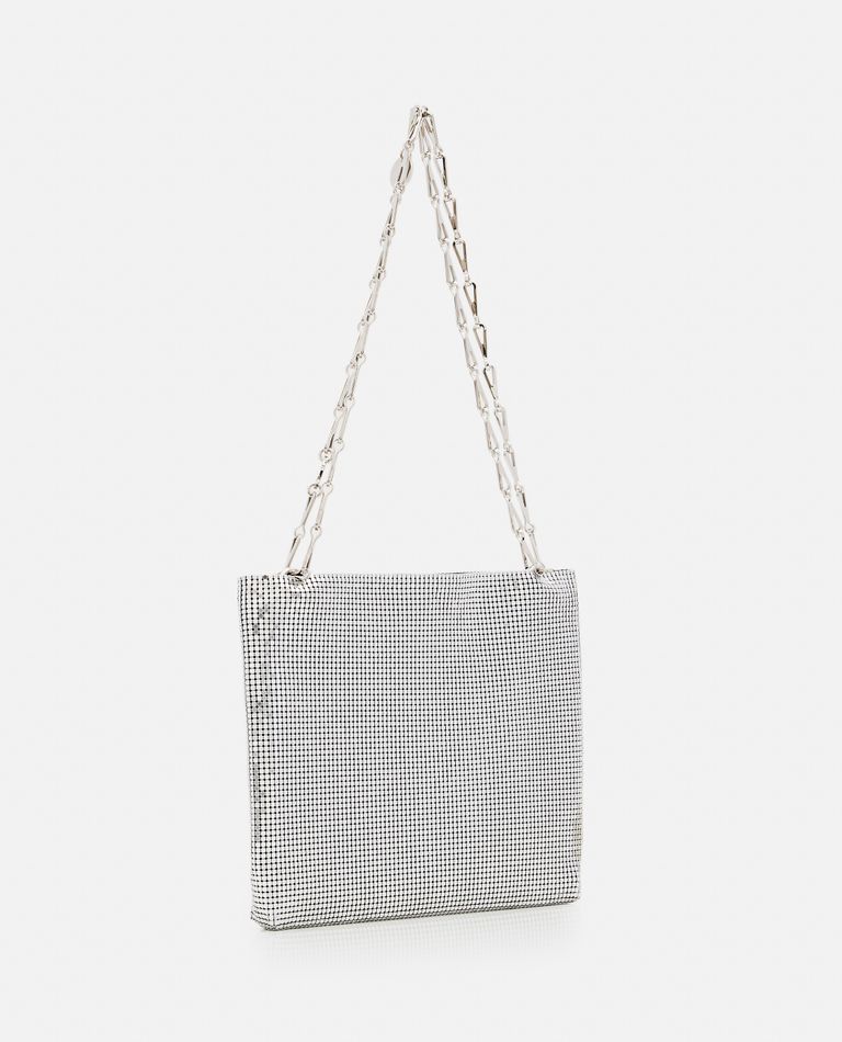 Rabanne  ,  Pixel Mini Mesh Shoulder Bag  ,  Silver TU
