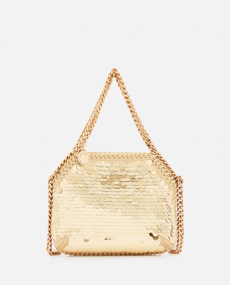 Stella McCartney  ,  Mini Shoulder Bag Oversized Paillettes  ,  Gold TU