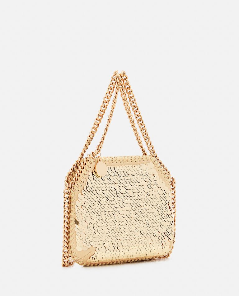 Stella McCartney  ,  Mini Shoulder Bag Oversized Paillettes  ,  Gold TU