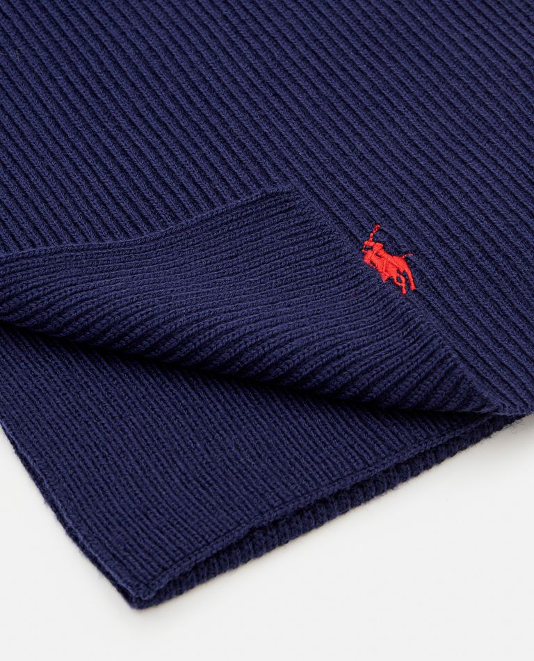 Polo Ralph Lauren  ,  Signature Pony Wool Scarf  ,  Blue TU