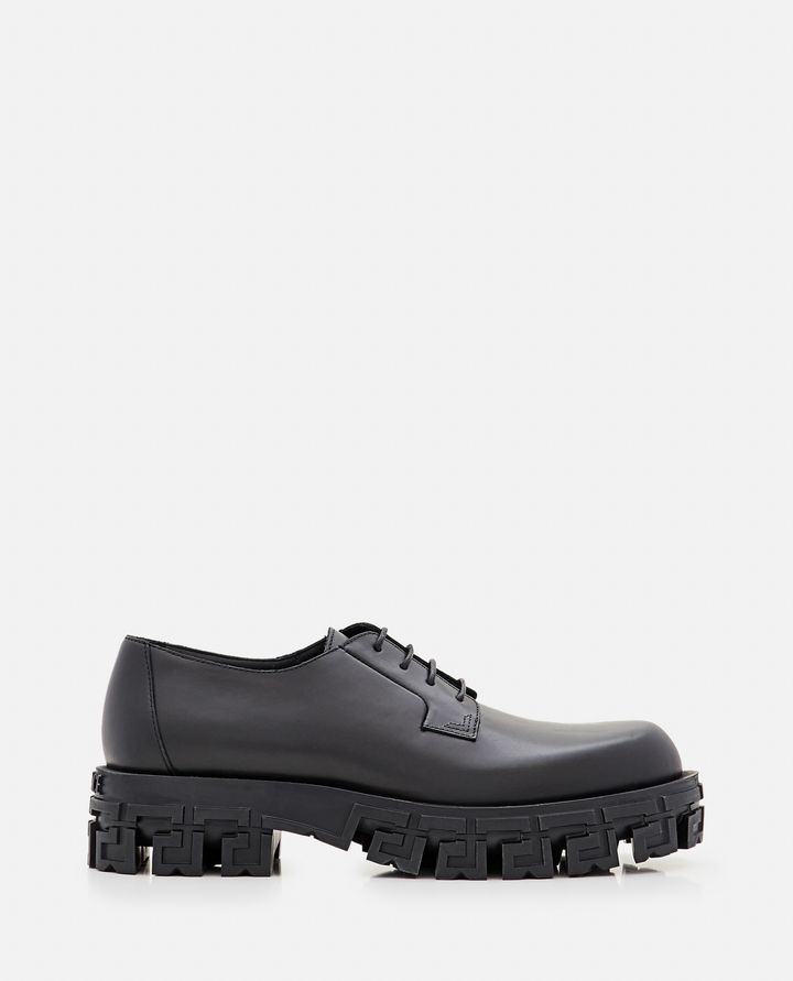 Versace - LEATHER DERBY SHOES_1