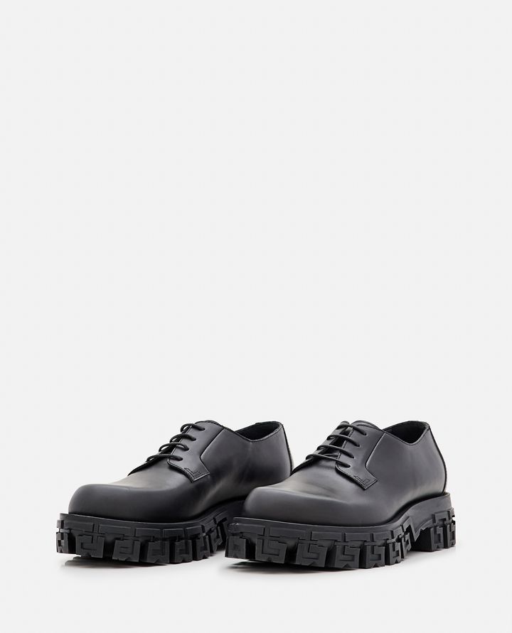 Versace - LEATHER DERBY SHOES_2