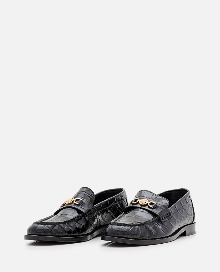 Versace  ,  20mm Calf Leather Loafers  ,  Black 36,5