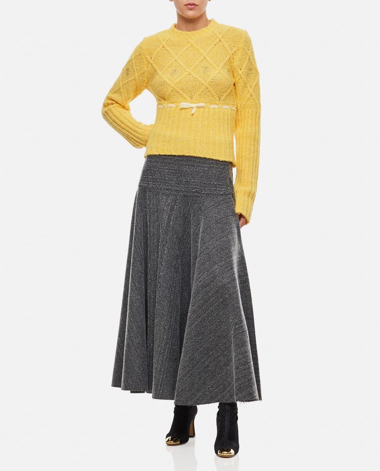 Vitelli  ,  Ankle-length Flared Skirt  ,  Grey 2