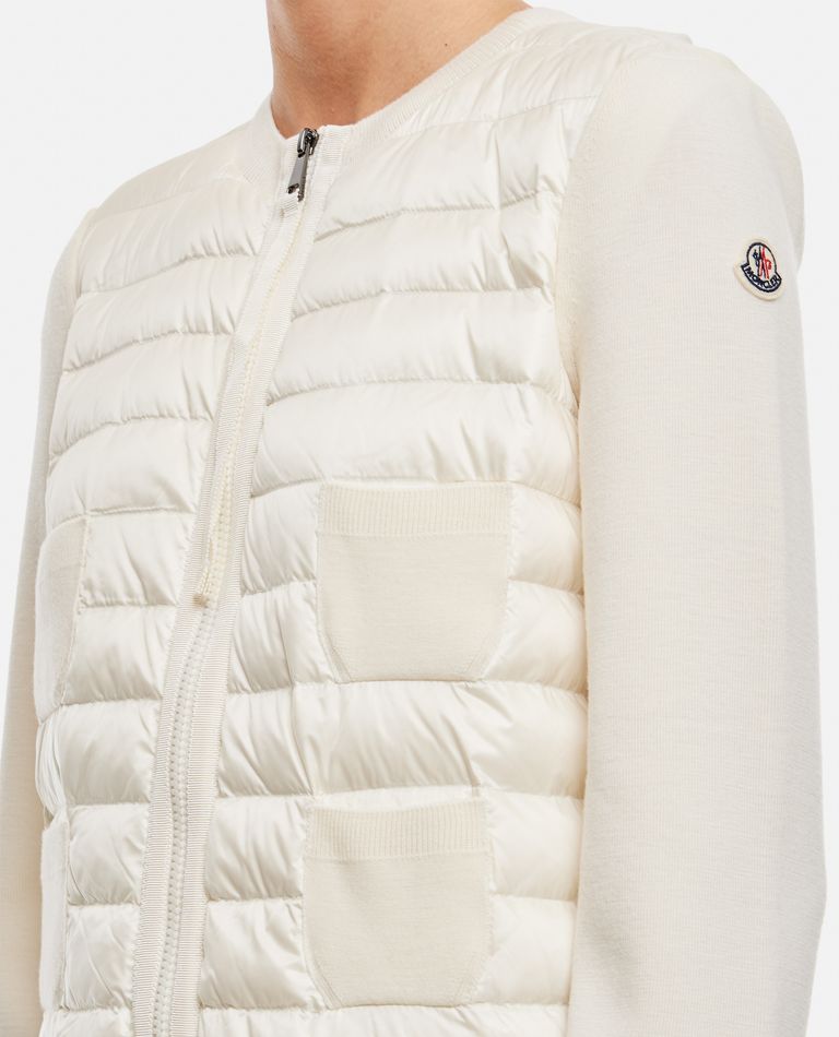 ZIP-UP WOOL CARDIGAN for Women - Moncler | Biffi