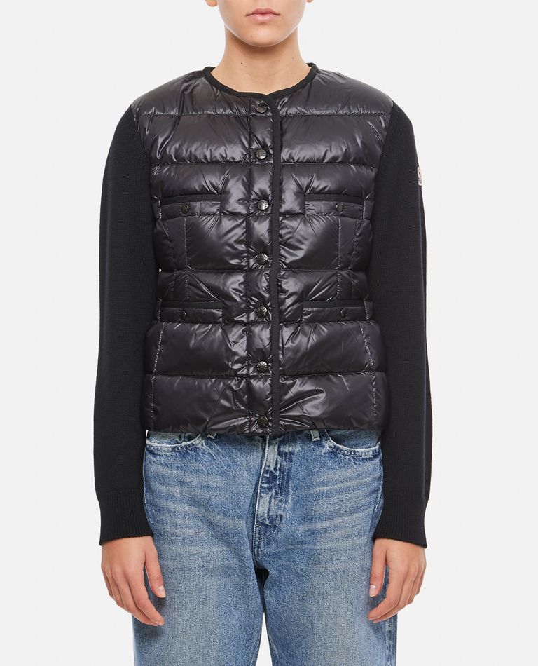 MONCLER DOWN-FILLED BUTTONED CARDINGAN