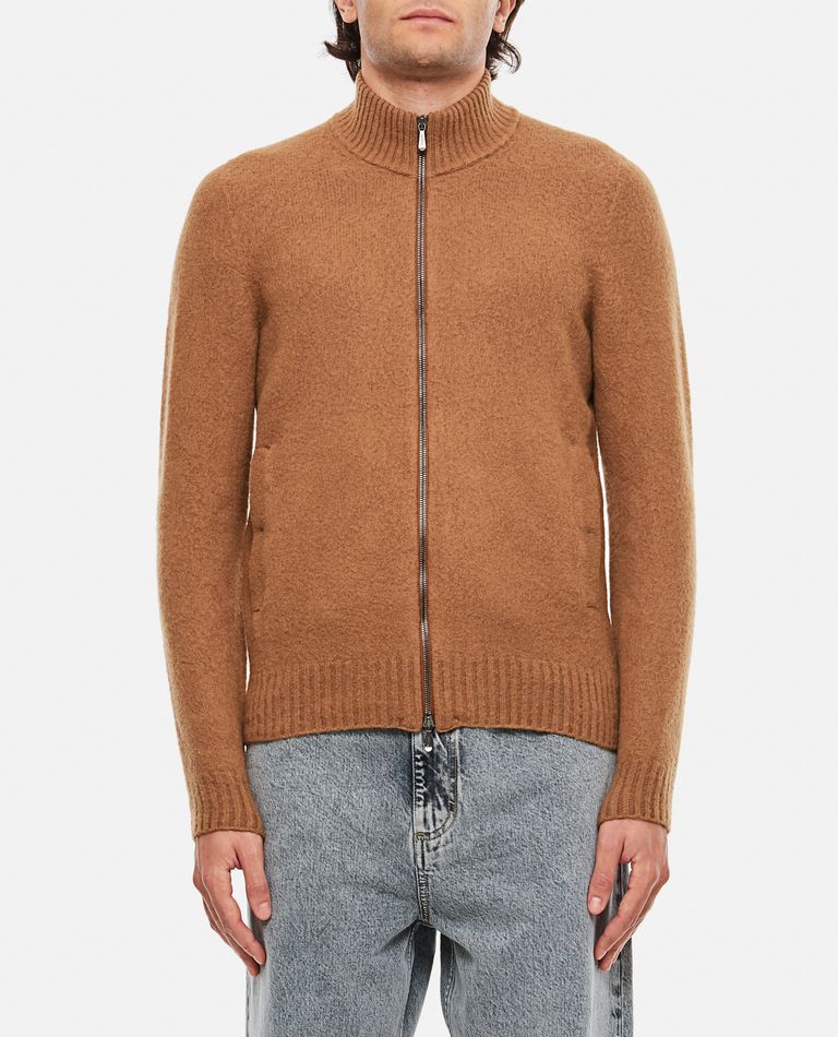 Drumohr  ,  Wool Cardigan Sweater  ,  Brown 56