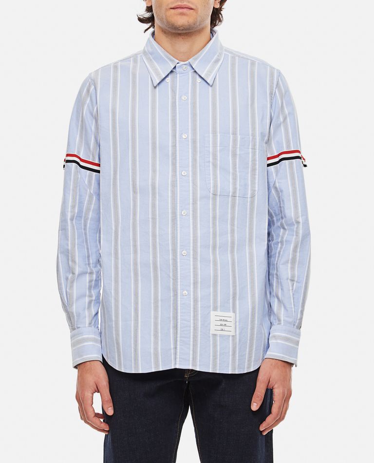 Thom Browne  ,  Straight Fit Button Ls Shirt  ,  Sky Blue 1
