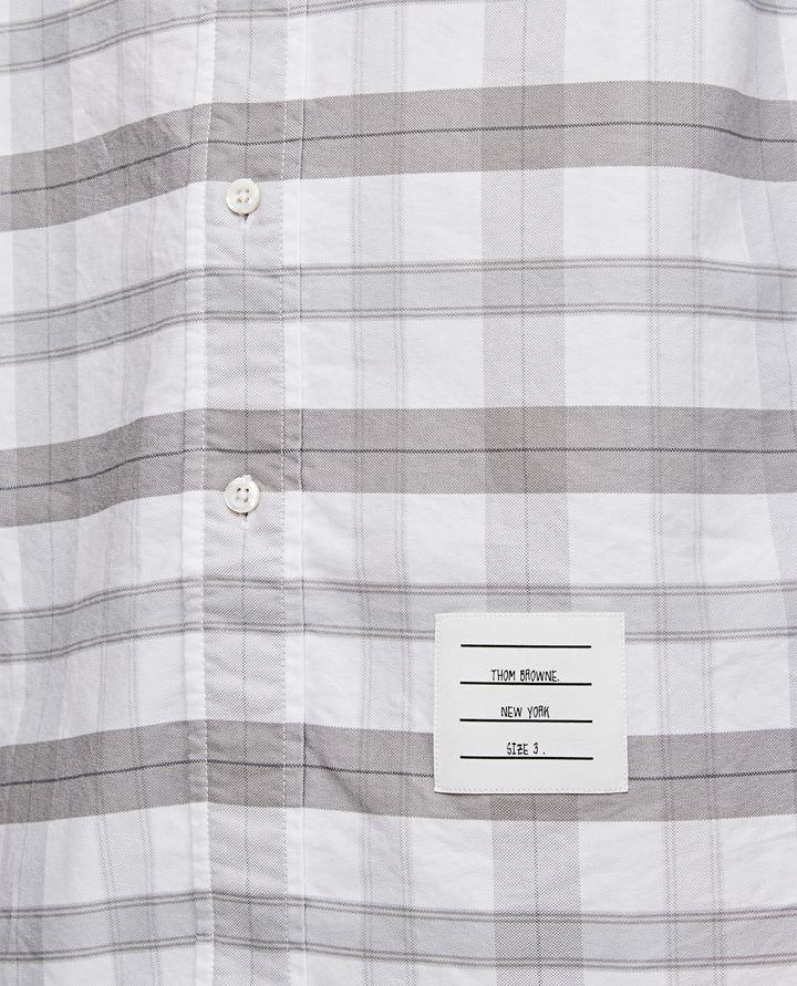 Thom Browne - STRAIGHT FIT SHIRT IN TARTAN CHECK OXFORD_4