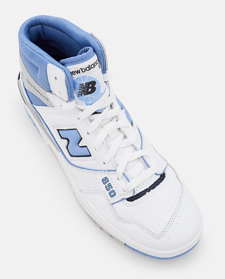 New balance sales white high tops