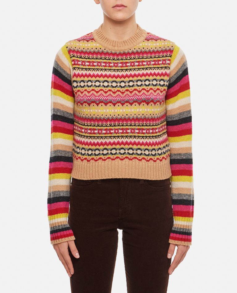 Molly Goddard  ,  Charlie Lambswool Crewneck Sweater  ,  Multicolor M