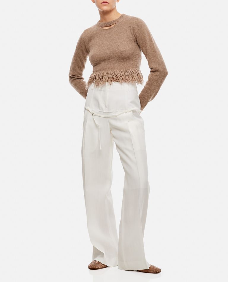 Jacquemus  ,  Le Pantalon Criollo Viscose Trousers  ,  White 40