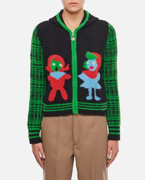 BEAR GIRL ZIP POLYAMIDE CARDIGAN for Women - Chopova Lowena | Biffi 