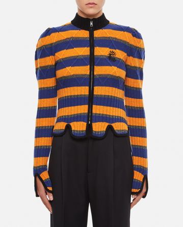 Cormio - KNIT ZIP-UP EMBROIDERED SWEATER