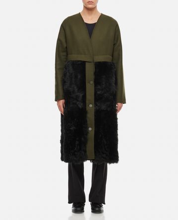 Plan C - CAPPOTTO IN LANA SHEARLING