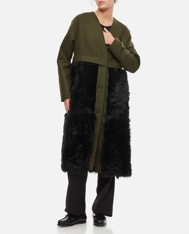 Plan C - CAPPOTTO IN LANA SHEARLING_2