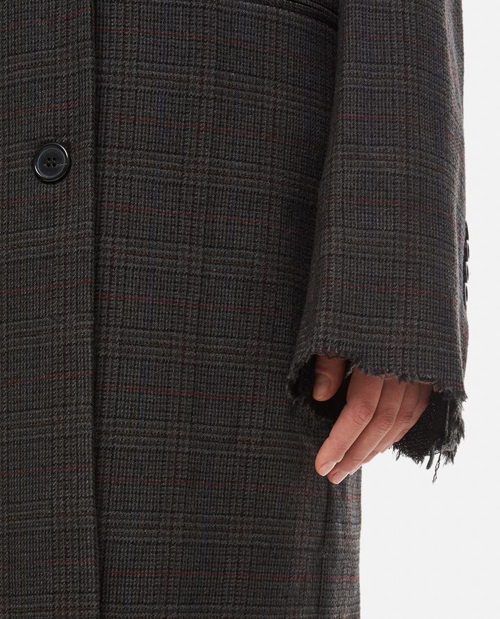 JW Anderson - SINGLE-BREASTED DISTRESSED WOOL COAT_4