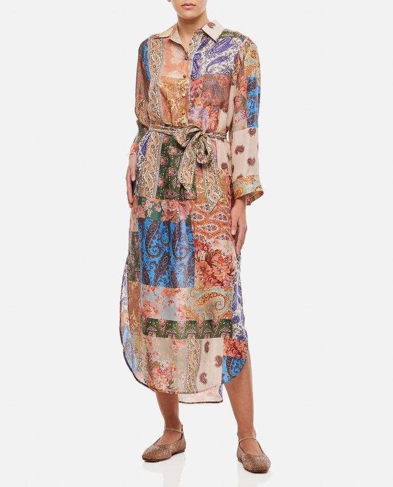 Zimmermann  ,  Devi Midi Silk Dress  ,  Multicolor 0