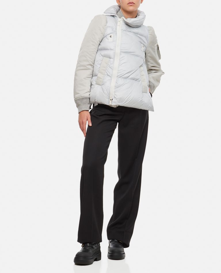 Sacai  ,  Down-filled Short Jacket  ,  Grey 1