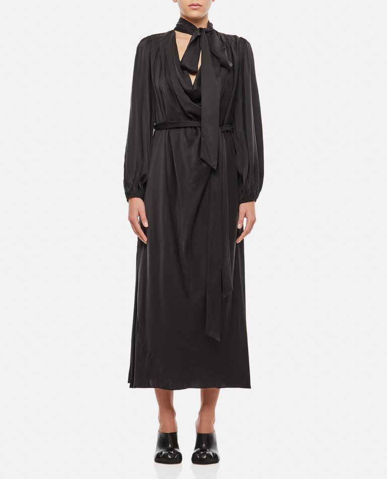 Zimmermann  ,  Silk Bollow Dress  ,  Black 0
