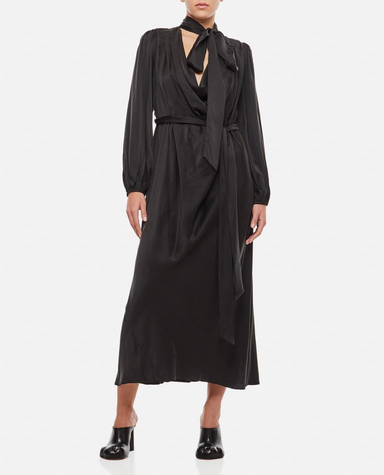 Zimmermann  ,  Silk Bollow Dress  ,  Black 2