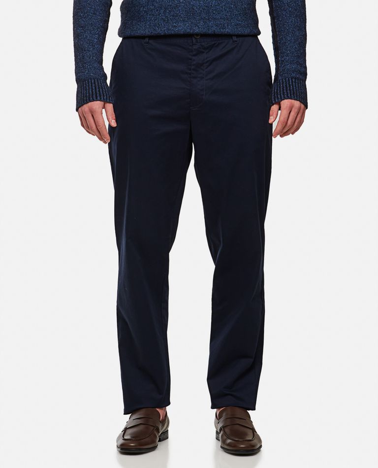 Shop Les Deux Jared Twill Chino Pants In Blue