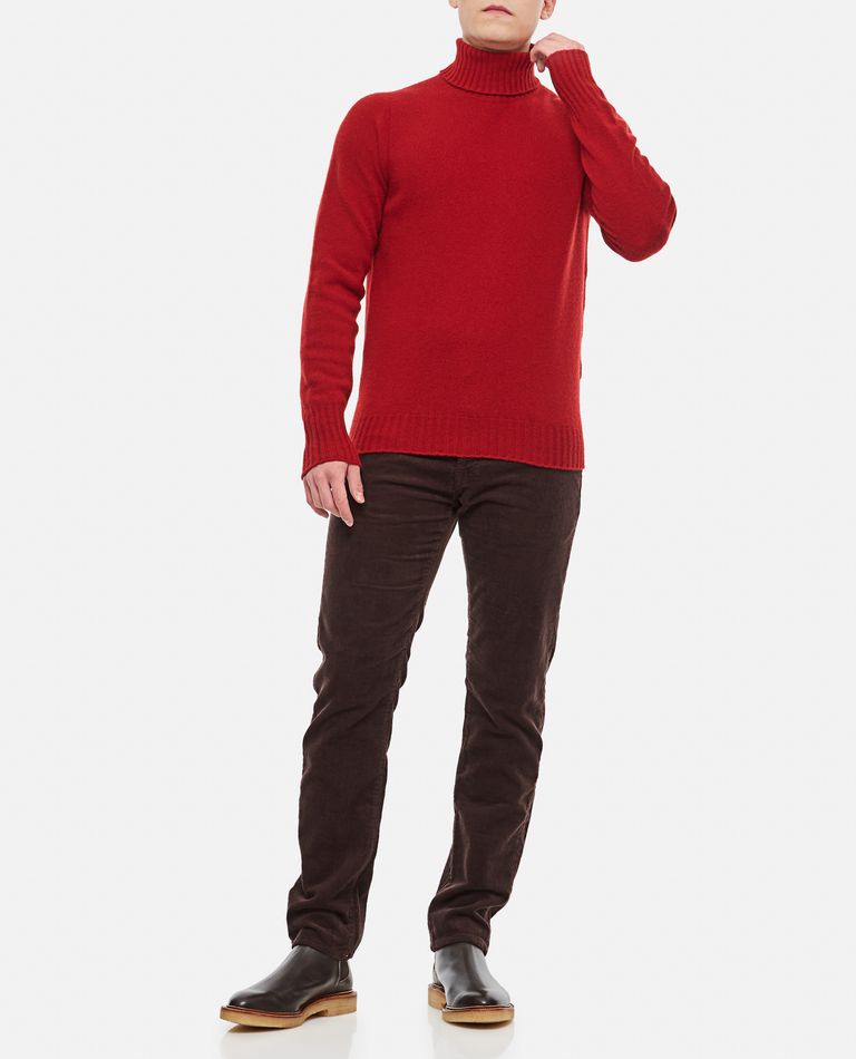Drumohr  ,  High Neck Wool Sweater  ,  Red 54