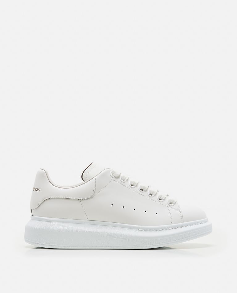 Alexander McQueen  ,  45mm Larry Leather Sneakers  ,  White 38,5