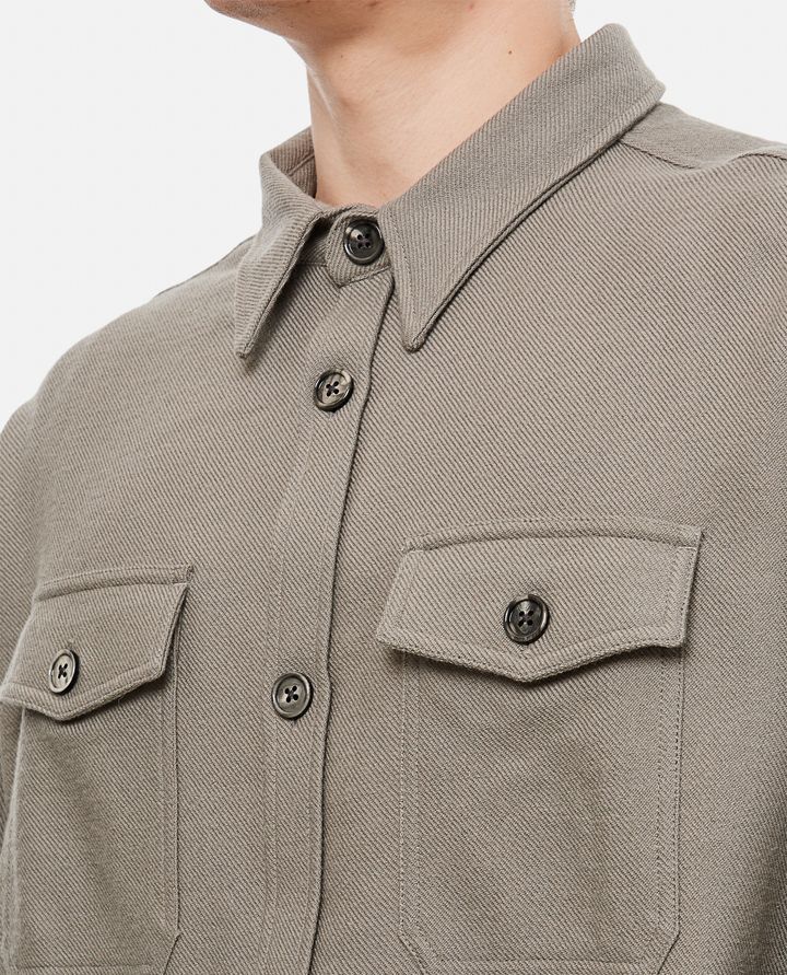 Ami Paris - OVERSHIRT WITH CHEST POCKET_4