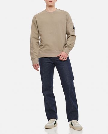 C.P. Company - BRUSHED & EMERIZED DIAGONAL FLEECE LENS SWEATSHIRT