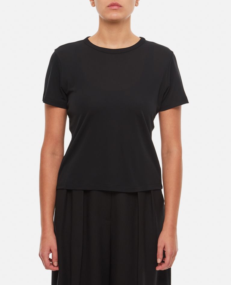 Shop Khaite Emmylou Viscose T-shirt In Black
