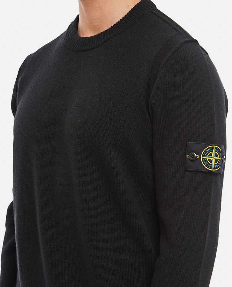 Black stone island shop crew neck jumper