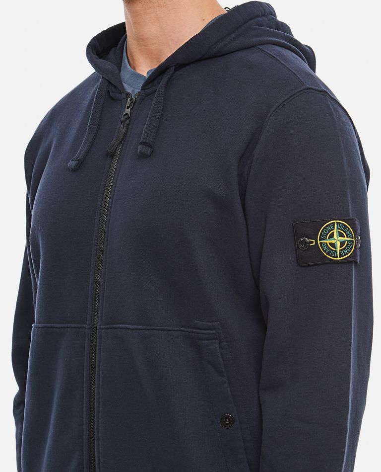 Stone island clearance navy zip hoodie