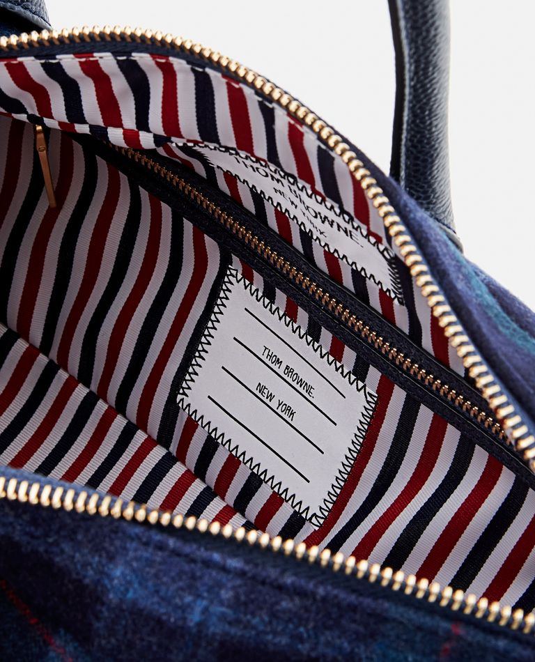 HECTOR BAG TARTAN FLANNEL for Men - Thom Browne sale | Biffi